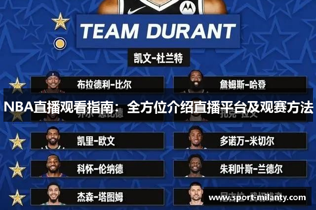 NBA直播观看指南：全方位介绍直播平台及观赛方法